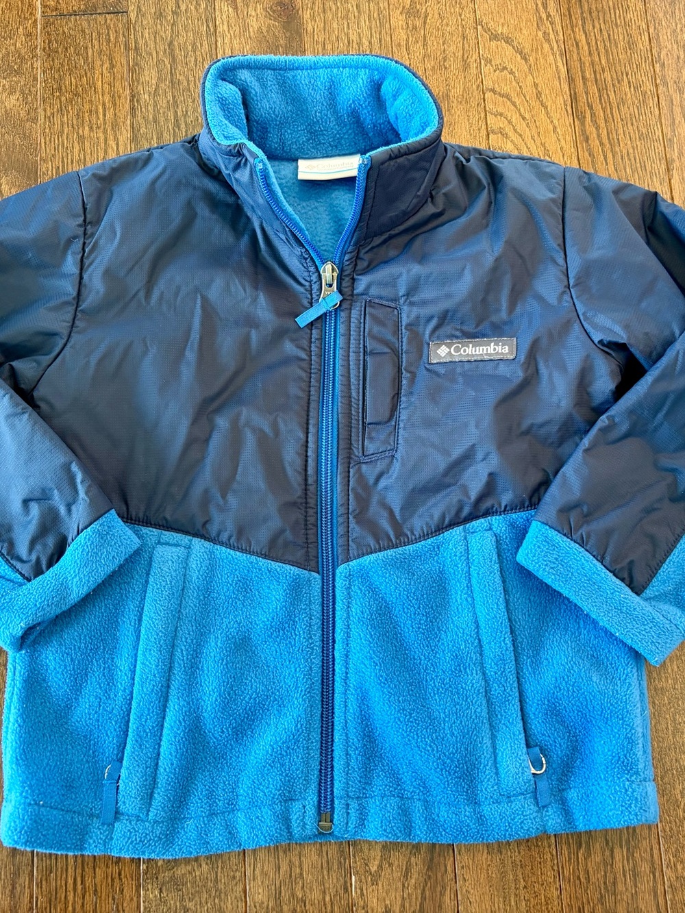 Columbia Blue Two-Tone Fleece Jacket